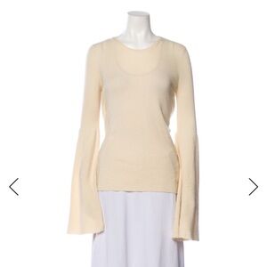 The Row Cream Cashmere Sweater